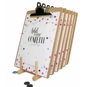 Confetti Verjaardagskalender + Klembord A4