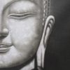 Boeddha schilderij gezicht 30x40cm.
