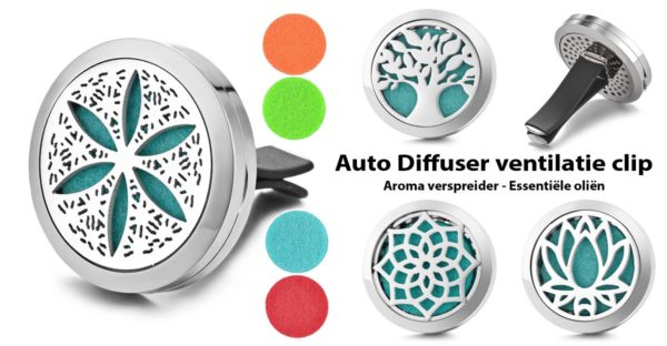 Car Ventilatie Diffuser clip & Essentiële oliën