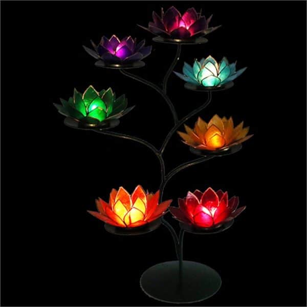 Chakra Lotus display groen