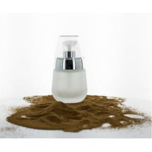 Crème flesje 30ml pomp dispenser matglas dispenser zilver + kap – luxe glazen verpakking frosted
