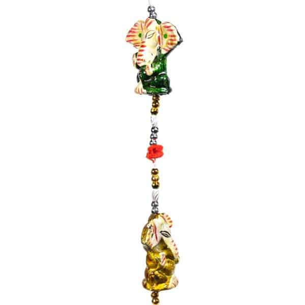 Decoratieve slinger Ganesha Olifantjes belletje