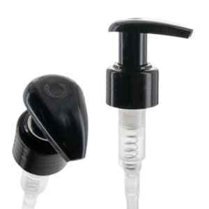 Dispenser pompje DIN24 24/410 zwart – olie lotion zeep doseerpomp