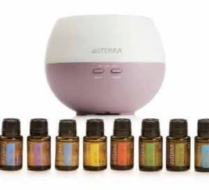 Home Essentials Kit doTERRA – 10 essentiële oliën + Petal diffusser