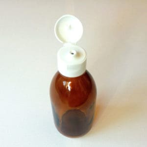 Glazen fles 250 ml klapdop – Medicijnfles amber bruin glas DIN28