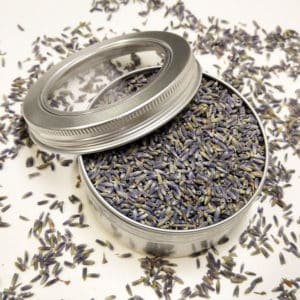 Lavendelbloemen blikje 150 ml + kijkvenster – Lavendel 1e kwaliteit