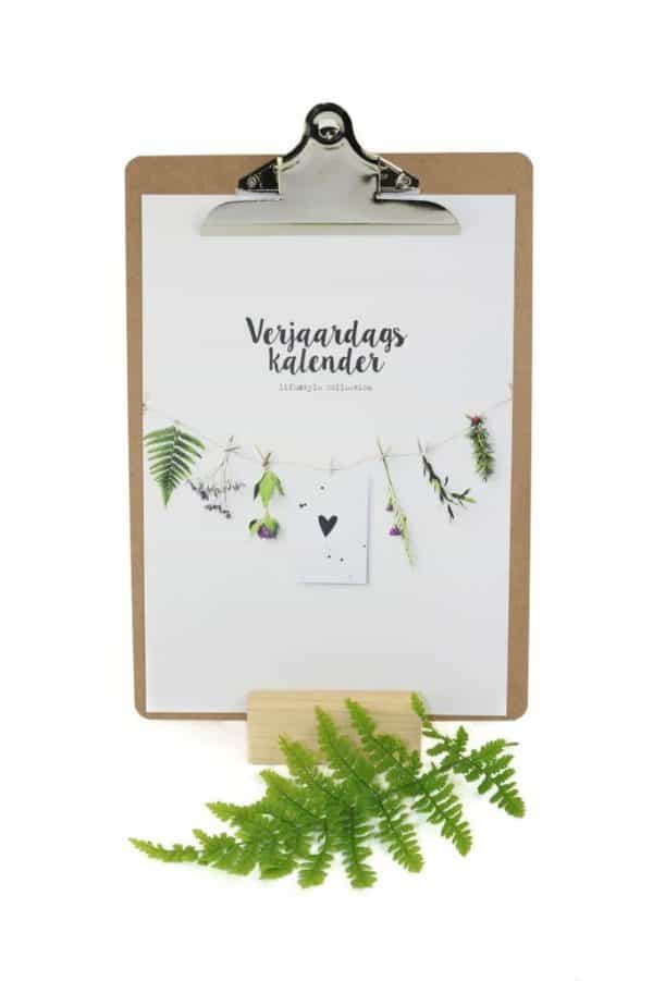 Lifestyle Verjaardagskalender + Klembord A4
