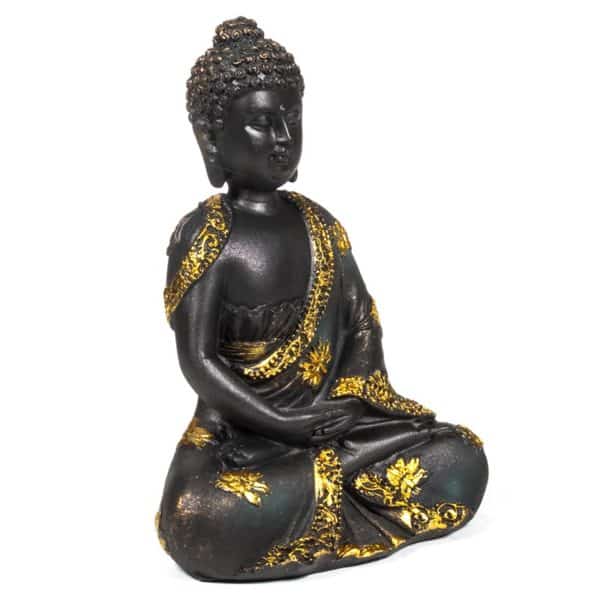 Meditatie Boeddha antieke finish