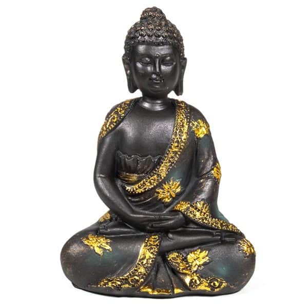 Meditatie Boeddha antieke finish