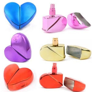 Parfumfles gekleurd hart 25ml