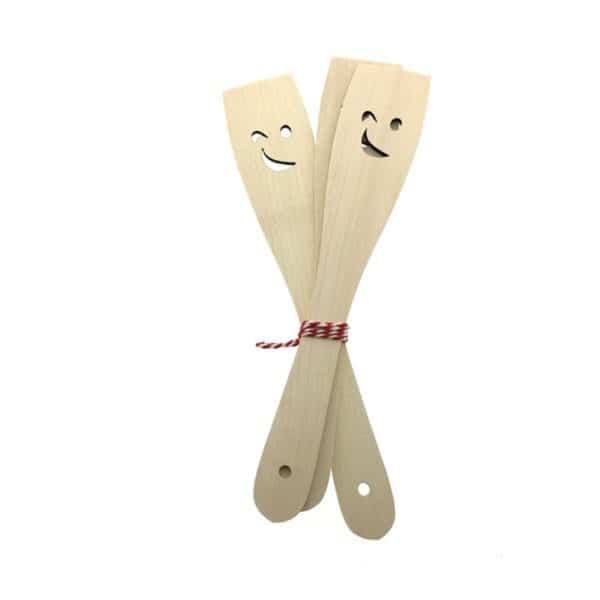 Spatel smilie 30cm beukenhout