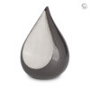 Urn Traan groot Grijs Zilver Metaal keepsake Teardrop 3,30 Liter