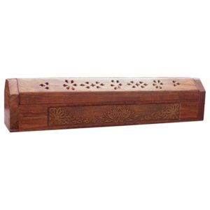 Wierookdoos lotus bewaardoos & brander wierookstokjes