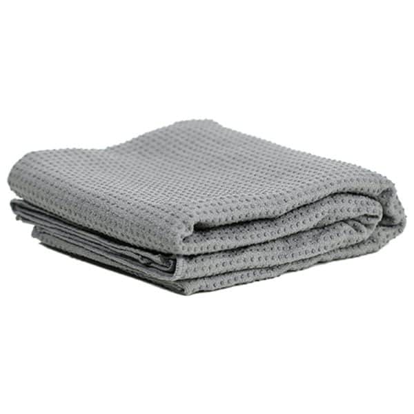 Yoga handdoek antislip grijs