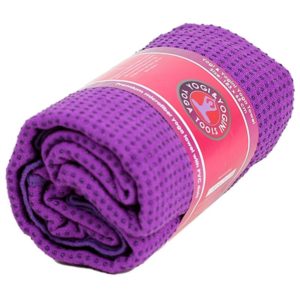 Yoga handdoek pvc antislip paars