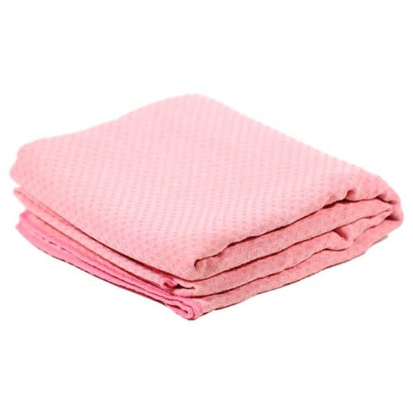 Yoga handdoek PVC antislip roze