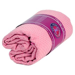 Yoga handdoek pvc antislip roze