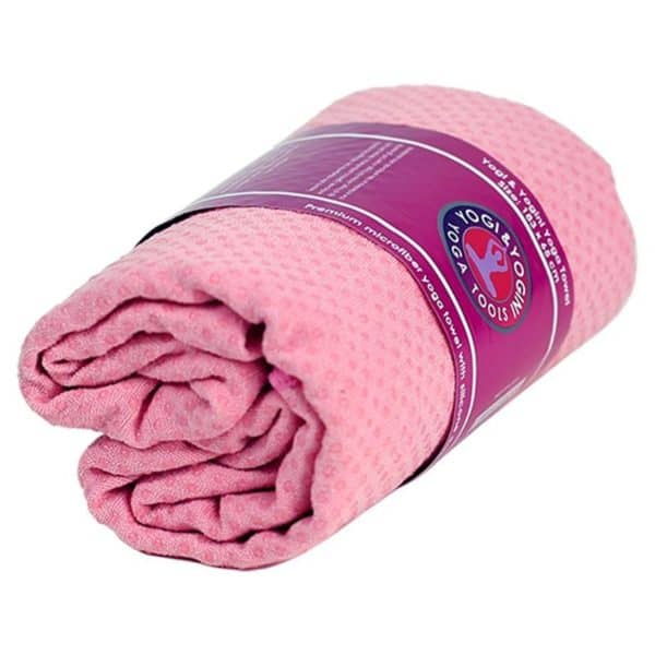 Yoga handdoek PVC antislip roze