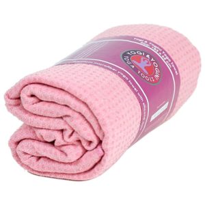 Yoga handdoek siliconen antislip roze