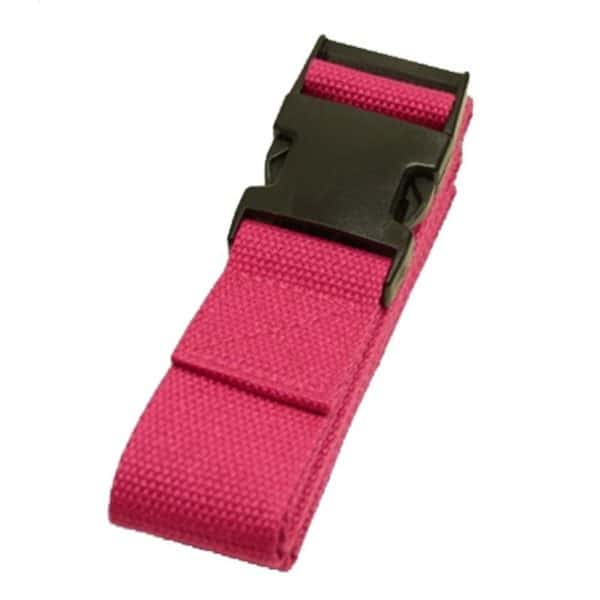 Yoga riem Cinch buckle fuchsia roze katoen